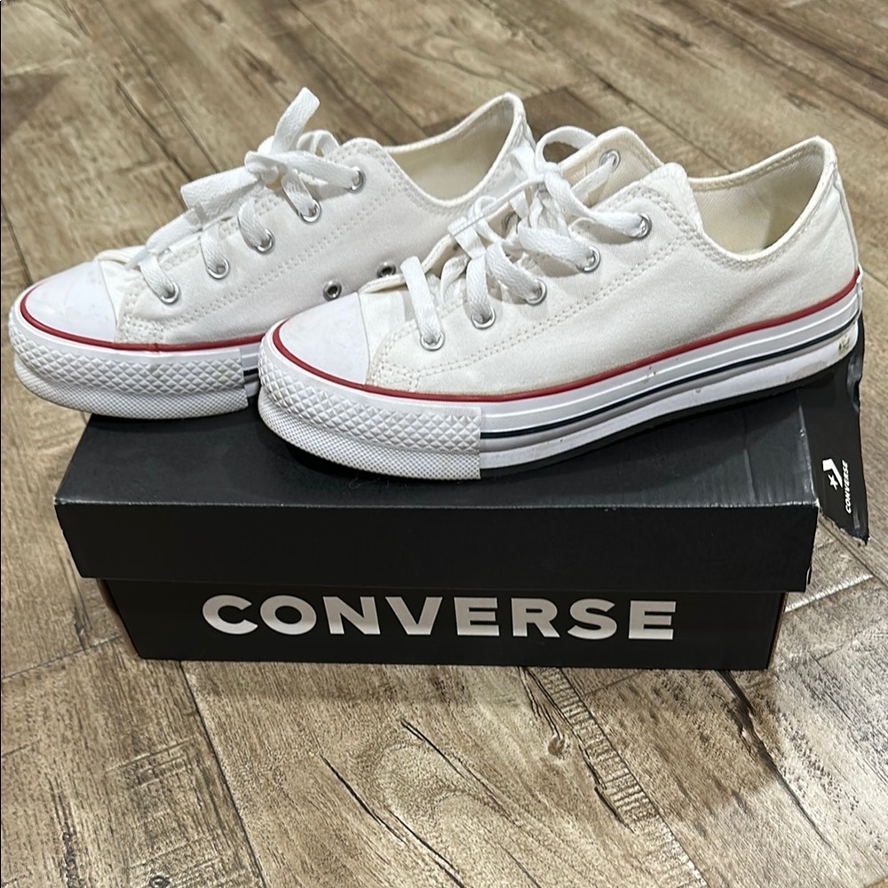 Converse White Chuck Taylor All Star Sneakers Canvas Low-Top